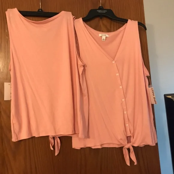 Nine West summer tops lot 5 l Xl new with tags women summer dress shirts - Picture 8 of 15